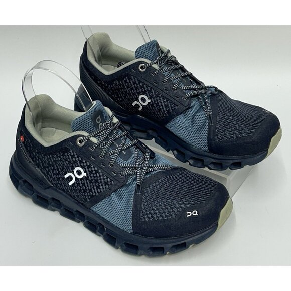 On Cloud Shoes - On Cloud Cloudstratus Women Size 7.5 Navy Dust Athletic Running Shoes